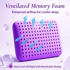 Purple Pillow Standard Size  Cooling Memory Foam - Free Shipping  usa Stock             