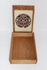 Northwest Coast Nwc Tiled Wood Box Steven C  Evans Vintage 10 5 X 7 5 X 2 25  