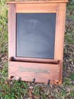 Remington Hunting Lodge Knotty Pine   Chalk Board key And Coat Hooks mail Drop
