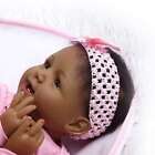 22 realistic Reborn Baby Doll Silicone Black Skin African American Newborn Dolls