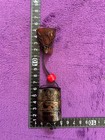 Japanese Antique Lacquer Maki-e Mini Inro Pill Medicinebox Wooden Netsuke Japan