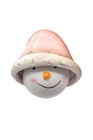 Christmas Ceramic Bell Ornament - Snowman With Hat By Wizardi F07n7-19