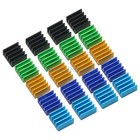 20pcs Heat Sink 9x9x5mm Mini Aluminum Heatsink With Thermal Conductive Tape