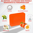 3pack Natural Persimmon Soap Bar For Body Odor Control  Organic Deodorant Body P