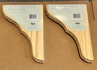 7    X 11    Decorative Pine Corbel Set Of 2  Ready To Finish  Brand New Sealed