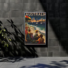 Australia Beach Vintage Poster
