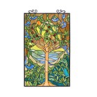 Stained Glass Tree Of Life Window Panel Tiffany Style Art  Suncatcher 20x32