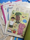 Vtg 1959-80s Uncut Paper Dolls From Magazines Nice Variety   Cond  Dozens 2 Pgs