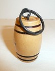 Bacardi Spice Wooden Barrel Keychain Ron Bacardi Spice Wood Vtg Key Chain Ring
