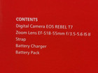 Canon Eos Rebel T7 24 1 Mp Digital Slr Camera  kit 18-55 Lens  New Free Ship