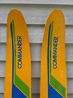 Vintage Wooden Waterskis Water Skis Western Commander Combo  Measures 65 