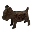 Vintage Ideal Dog Food Good Luck Metal Advertising Charm Terrier Promo Figurine