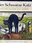    black Cat     Vintage German Wine Label Original Germany Wine Zeller Schwarze Cat