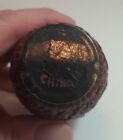 Antique Chinese Red Carved Cinnabar Lacquer Vase  19th Century Qing Dynasty 
