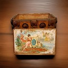 Cigar Box Chip Carved Late 1800 s L e  Neuman Print  La Tira Cigars 1890 s