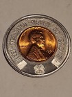 1956-d Stevenson Kefauver Good Luck Token Penny Vintage Encased Coin 