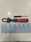 Toyota Leather Keychain Red