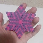 Handmade Fused Perler Bead Star Pink   Purple