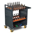 Movable Cnc Tool Trolley Bt40cat40 cnc Tool Cart 35 Capacity Cat40 With Wheels