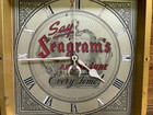 Vintage Wall Electric Clock  say Seagram s And Be Sure Every Time  Repair parts