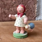 Antique Intage Erzgebirge Expertic Wendt Kuhn Girl With Doll Rare