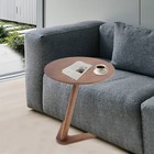 Minimalist V Shape Rubber Wood End Table Side Table Coffee Table For Living Room