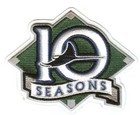 2007 Tampa Bay Devil Rays 10th Anniversary Season Jersey Sleeve Mlb Patch