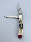 Vintage Parker Edwards Small Stag Two Blade Trapper Knife