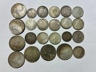 Old Canada Silver Coins Lot  3 25 Face Value  Canadian Coins