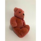 Plush Bear Red Orange Plush Year Of The Teddy Stuffed Animal Avon