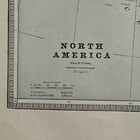 Large Antique 1886 Map Of North America 21   x13 5   