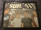 Vintage Sum 41 Picture Carnival Fair Framed Prize Memorabilia 2001 Y2k
