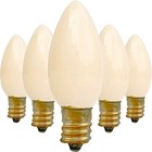 C-7 White Twinkle Light Bulbs Brand New C7 E12 Flashing Christmas Lights