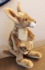 Vintage 17  Tall Plush Kangaroo W joey Sydney Australia Ca Toys Realistic Cute
