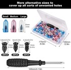85x Car Tubeless Vacuum Tyre Puncture Repair Kit Screw Nails Tire Patch Plug