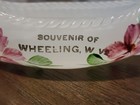 Antique Tiffin Milk Glass Canoe Boat Souvenir Of Wheeling  West Virginia