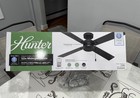 Hunter Midnight Prairie 52 In  Indoor outdoor Matte Black Standard Ceiling Fan