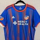 Adidas Mls Fc Cincinnati 2019 Home Jersey Mens Xl Climalite Blue Orange 