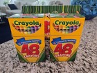  2  New 2006 Crayola Crayons 48 Count Box Binney   Smith Red Sharpener And Box