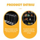 Display Cabinet Transparent Box Travel Toy Storage Stand Nail Rack