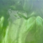 Wissmach Coe 96-34 Olive Green Blue Prisma Fusible Glass Sheet