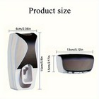 No Drill Wall Mount Toothpaste Squeezer Toothbrush Holder Bathroom Storage Organ