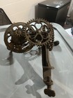Antique Cast Iron Apple Peeler Heart Gears-