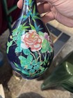 Pair Of Japanese Cloisonn   Ginbari Vases 9 1 2    Height