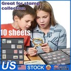 10 Sheets 5rows Stamp Pages Collector Stamp Album Collecting Binder Standard New