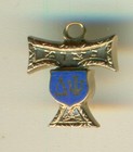 Delta Psi Fraternity Old Mit Gold Pendant Charm   - Wow 