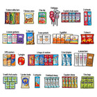 110ct Snack Box Snacks Variety Pack For Adults - Halloween - Gift Basket - Colle