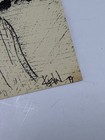 Vintage 1970 Original Pen   Ink Western Cartoon Caricature Drawing Signed Kevin