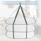 3-tier Sweater Drying Rack Hanging Clothes Hanging Dryer Laundry Mesh6002