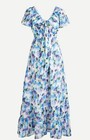 J Crew Cotton Voile Sun Dress Vintage Floral Hydrangea Size S Milkmaid Romantic